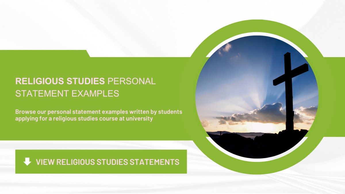 Religious Studies Personal Statement Examples